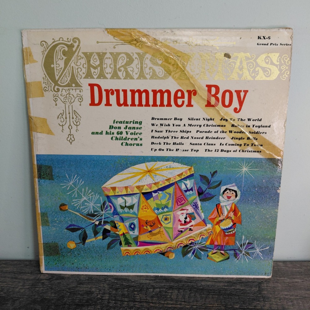 Don Janse The Christmas Drummer Boy Vinyl Record Grand Prix Series KX-6 Pickwick